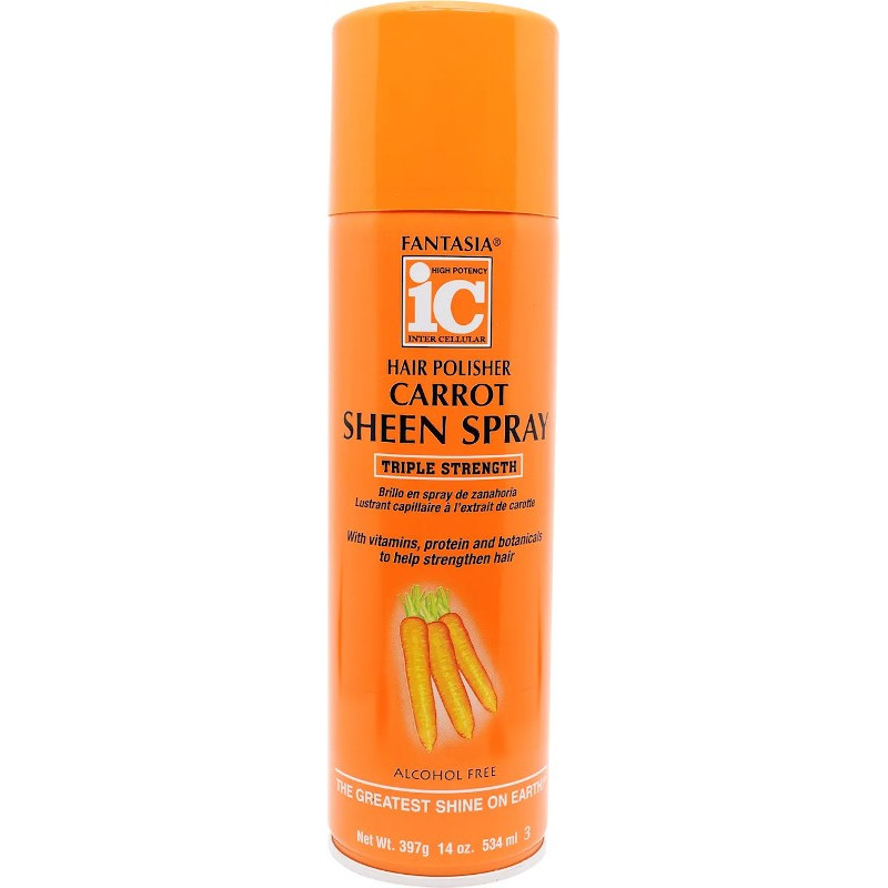 Hair Polisher Carrot Sheen Spray 14oz - Fantasia Ic