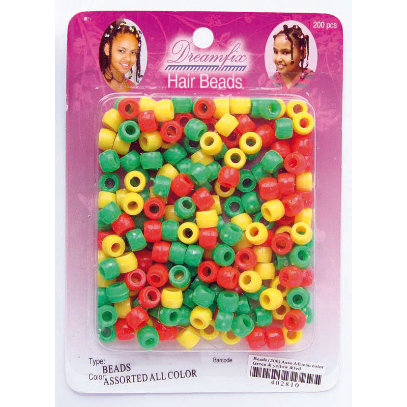 Colored Hair Beads 200pc - Dreamfix