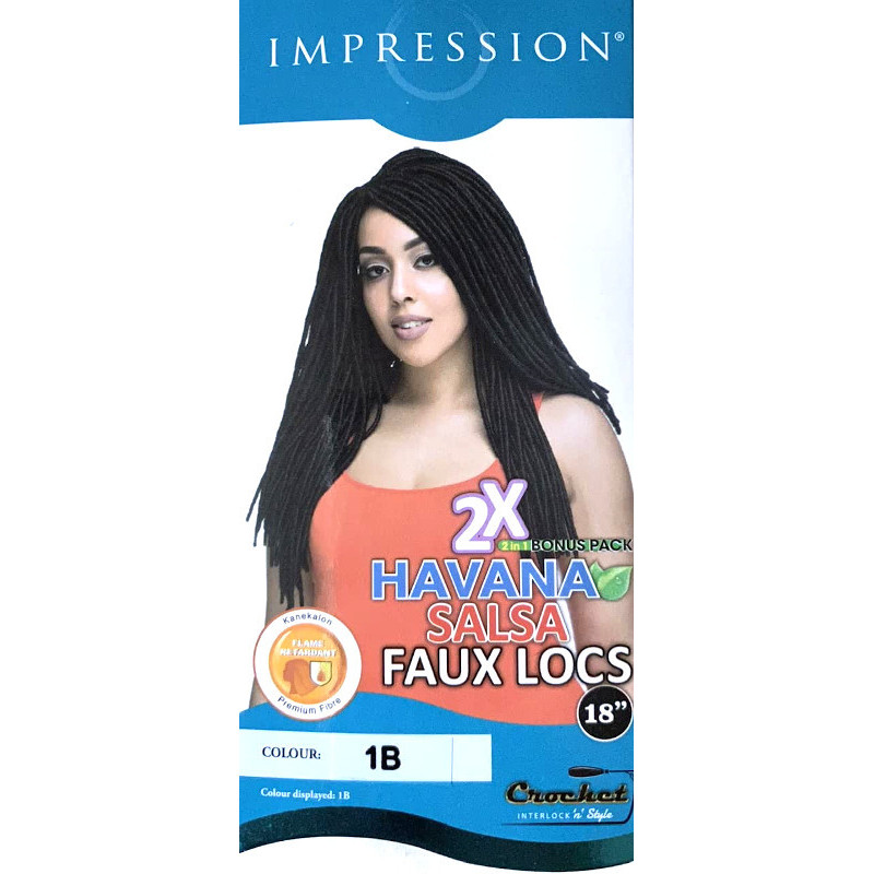 Havana Salsa Faux Locs 45cm - Impression