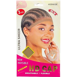 Ultra Sheer HD Wig Cap 3pc...