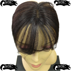 Corona Pelo Natural Con Flequillo