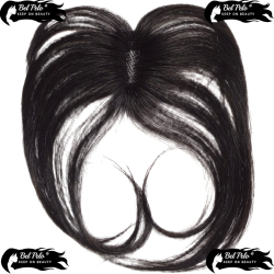 Corona Pelo Natural Con Flequillo