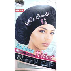 Velvet Sleep Cap Wide Band Color - Murry