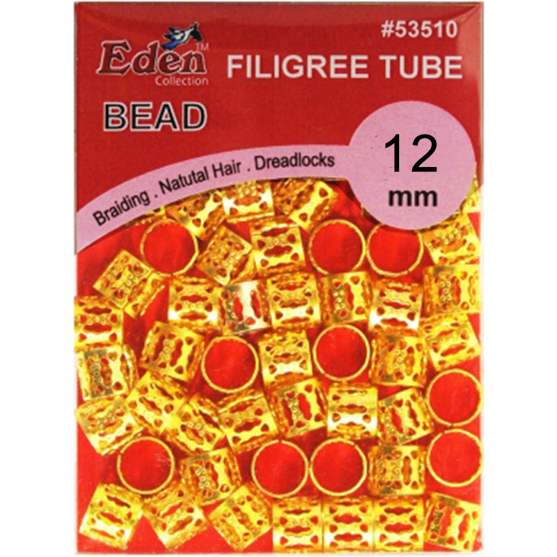 PVC Filgree Tubes Gold 12mm